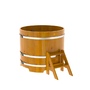 Купель BentWood круглая из лиственницы (D=1,17 м.), h=1 м. Натуральная Рустик в наличии на сайте фото - 1 BentWood круглая из лиственницы (D=1,17 м.), h=1 м. Натуральная Рустик купель фото фото - 1