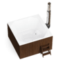 Фурако Polar Spa ELITE QUATTRO 200 квадратная с интегрированной печью для 6-8 человек (термососна темная) с доставкой фото - 4 Купель Фурако Polar Spa ELITE QUATTRO 200 квадратная с интегрированной печью для 6-8 человек (термососна темная) фото фото - 4