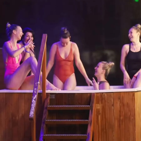 Купель Фурако Polar Spa ELITE QUATTRO 200 квадратная с интегрированной печью для 6-8 человек (термососна темная) фото  фото - 17