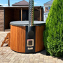 Купель Polar Spa ELITE 200 круглая с интегрированной печью для 2-4 человек (термососна светлая) фото  фото - 11