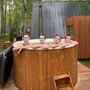 Купель Polar Spa ELITE 200 круглая с интегрированной печью для 2-4 человек (термососна светлая) фото  фото - 18